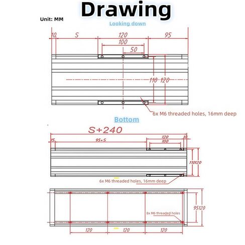 وحدة طاولة منزلقة للسكك الحديدية الخطية 12 بوصة/300 مم مرحلة دليل مغلقة بالكامل SFU1605 محرك كروي ثقيل مقاوم للماء ومقاوم للغبار لقوس محرك متدرج Nema23 وNema34 in Kuwait