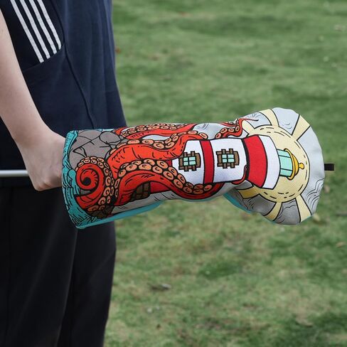 Craftsman Golf Club Head Cover Kraken Octopus Driver Headcover Golf Club Cover for Driver Lightouse Driver Head Cover Golf Club Cover for Men in Saudi Arabia