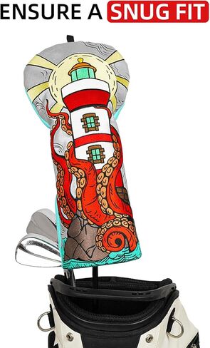 Craftsman Golf Club Head Cover Kraken Octopus Driver Headcover Golf Club Cover for Driver Lightouse Driver Head Cover Golf Club Cover for Men in Saudi Arabia