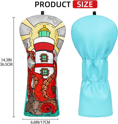 Craftsman Golf Club Head Cover Kraken Octopus Driver Headcover Golf Club Cover for Driver Lightouse Driver Head Cover Golf Club Cover for Men in Saudi Arabia