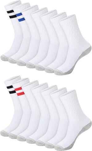 Hanes mens Crew Socks Pack, 6-pair Pack, X-temp Moisture-wicking Cushioned Odor Guard Men's Socks With Arch Support in Saudi Arabia