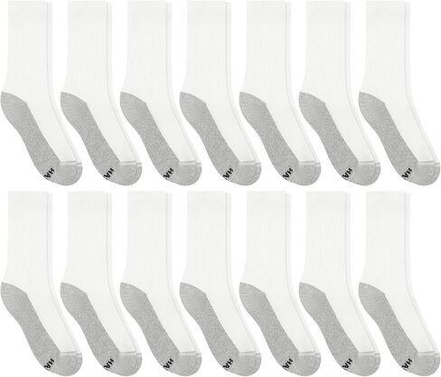 Hanes mens Crew Socks Pack, 6-pair Pack, X-temp Moisture-wicking Cushioned Odor Guard Men's Socks With Arch Support in Saudi Arabia