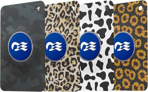 2 Pack Princess Medallion Holder Card, Silicone Princess Cruise Essentials Durable Accessories for Purse Wallet, Fits 2025 Medallion (Black&White) in Kuwait