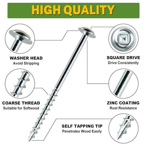 LIONMAX Pocket Hole Screws Assortment Kit, 720 PCS in 5 Sizes, 8 x 1, 1-1/4", 1-1/2", 2", 2-1/2", Anti-Rust Coated Pocket Screws for Exterior& Interior, Coarse Thread, 150mm Square Drive Bit Included in Saudi Arabia
