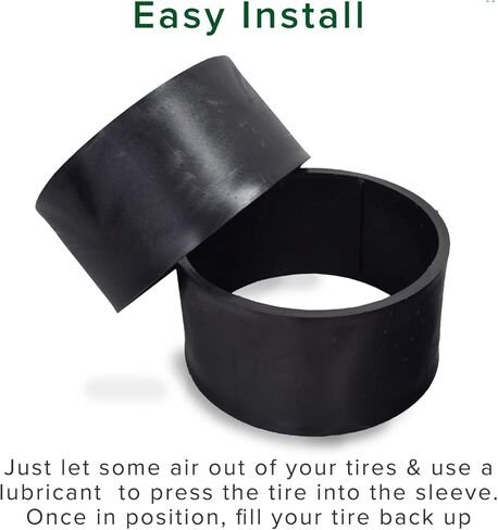 AlveyTech 11" x 7.10-5 PVC Plastic Tire Sleeve - Replacement for Drift Trikes, Go-Karts, Drifting Scooter, Drifter Wheel Hub Accessories, Smooth Tires Shroud for Adult/Kids Trikes, DIY Install, 2-Pack in Saudi Arabia