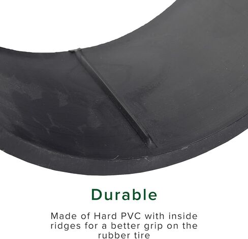 AlveyTech 11" x 7.10-5 PVC Plastic Tire Sleeve - Replacement for Drift Trikes, Go-Karts, Drifting Scooter, Drifter Wheel Hub Accessories, Smooth Tires Shroud for Adult/Kids Trikes, DIY Install, 2-Pack in Saudi Arabia