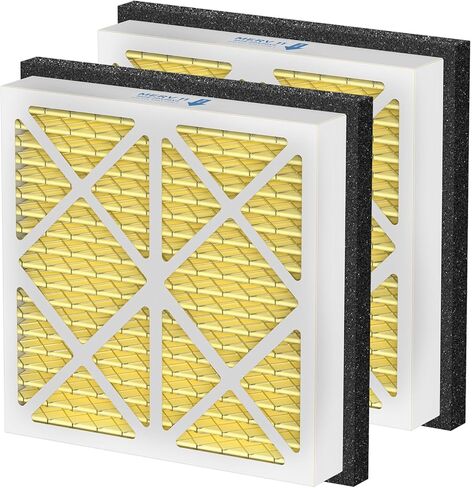 20x20x3 MERV 13 استبدال فلتر الهواء المطوي متوافق مع سلسلة Zephyr VGF 20x20x3 مرشح شبكة الهواء للعودة للمنزل بالكامل، نظام تنقية الهواء MERV 13، عبوتان in Kuwait