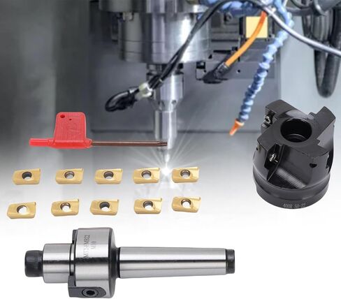 Eujgoov Premium MT2 FMB22 Face Mill Kit 400R 50 22 CNC Indexable High Speed Milling Cutter with 10 APMT1604 Carbide Inserts for Precision Machining Projects in Saudi Arabia