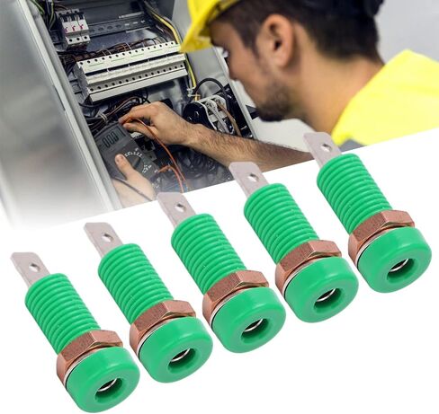 10PCS 4mm Green Banana Jack Female Socket Panel Mount for Test Equipment Electronic Instruments in Kuwait