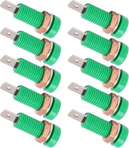 10PCS 4mm Green Banana Jack Female Socket Panel Mount for Test Equipment Electronic Instruments in Kuwait