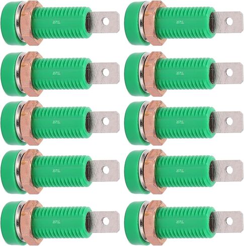 10PCS 4mm Green Banana Jack Female Socket Panel Mount for Test Equipment Electronic Instruments in Kuwait