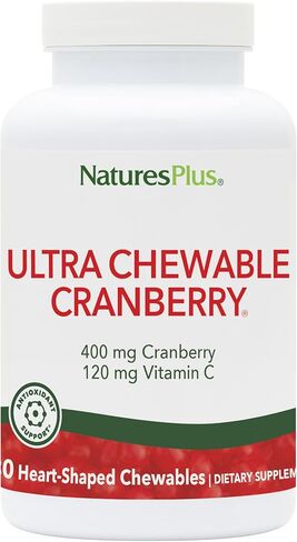NaturesPlus Ultra Chewable Cranberry - 180 Love-Berries - Supports a Healthy Urinary Tract & Overall Well-Being - Non-GMO, Vegetarian, Gluten Free - 90 Total Servings in Kuwait