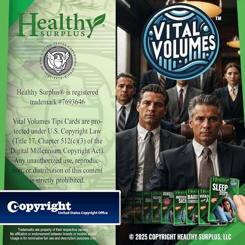 Healthy Surplus® Vital Volumes Tips Card & Equate Allergy Relief Diphenhydramine HCL, 25 mg 100 Tablets - 2 Pack -Bundle in Saudi Arabia