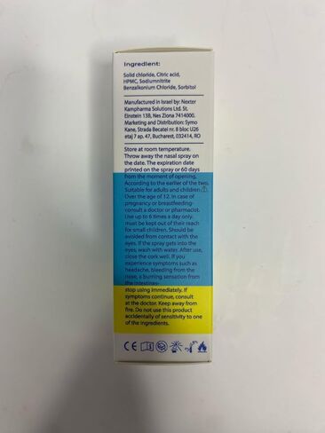 Enovid@ Travel Size Nasal Spray, Daily Protection You Trust, Natural and Revolutionary Protection Nasal Spray, Great for Daily use, Chemical Free, Cruelty-Free, 0.845 fl oz - Pack of 1 in Saudi Arabia