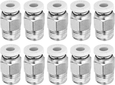 10 قطعة موصل أنبوب PTFE مستقيم، أجزاء طابعة ثلاثية الأبعاد M10، تركيبات هوائية مستقيمة PC4‑01 in Saudi Arabia