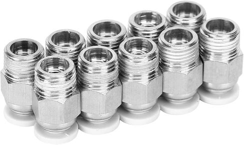 10 قطعة موصل أنبوب PTFE مستقيم، أجزاء طابعة ثلاثية الأبعاد M10، تركيبات هوائية مستقيمة PC4‑01 in Saudi Arabia
