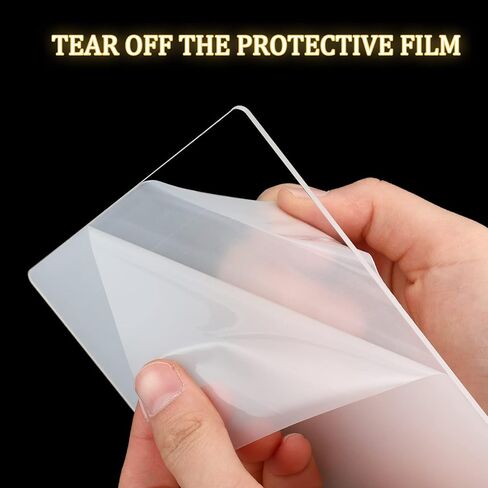 36 Pcs 2 mm Acrylic Sheet Clear Cast for LED Light Base, Thick Acrylic Blanks with Double Sided Protective 5.9'' x 5.1'' Plastic Glass Board for Signs DIY Display Projects Craft (Square) in Saudi Arabia