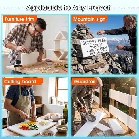 Hdpe Sheet 1/4 Inch Thick, 6" x 6" High Density Polyethylene Board, Thick Plastic Sheet for Craft, Plastic Cutting Board, Heavy Duty Industry in Kuwait