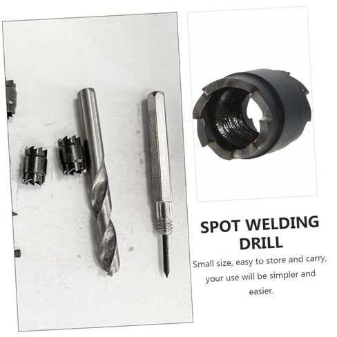 DOITOOL 9pcs High-Speed Steel Spot Weld Drill Bit Set Driver Drill Bit Set Compatible Spot Welder Cutting Tool in Saudi Arabia