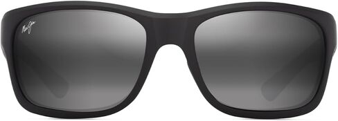 نظارة شمسية Maui Jim Men's Ano Nui المستطيل ، و Dark Dark Havana/حمض الهيدروكلوريك البرونزي المستقطب ، كبير in Kuwait
