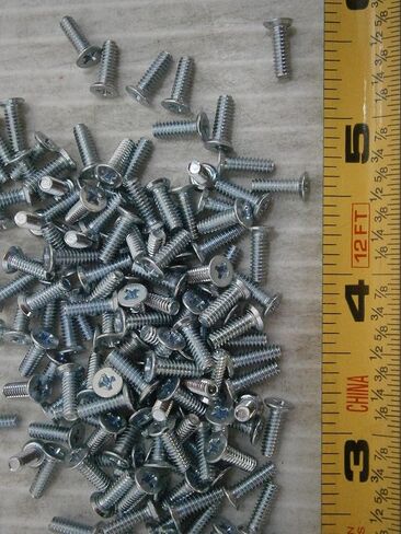 New Pack of Machine Screws 4/40 x 3/8 Phillips Flat Head Undercut Steel Lot of 100#2347 Multi-Purpose Comprehensive Hardware Fastener Assortment Kit WnyNEH05066 in Saudi Arabia
