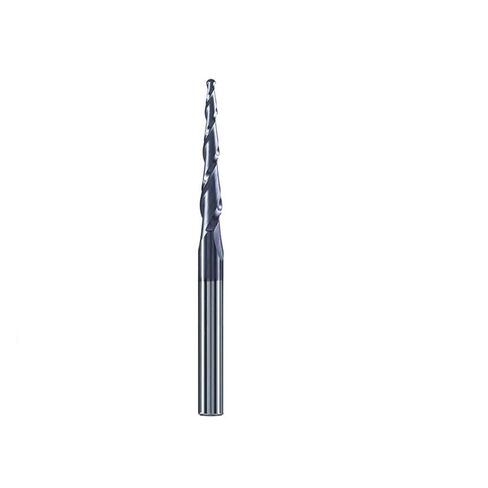 1pcs Tapered Ball Nose End Mill Carbide Milling Cutter R0.25-R2.0 2 Flute CNC Router Bit Wood Engraving for Machine Carving(R0.25x20xD6x50) in Saudi Arabia