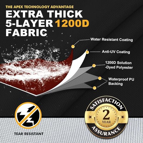 Boat Cover, Heavy Duty 1200D Waterproof Boat Covers 17-19ft with Motor Cover and Windproof Adjustable Metal Buckle Fits Bass,V-Hull,Tri-Hull,Runabout Boat,Burgundy in Kuwait