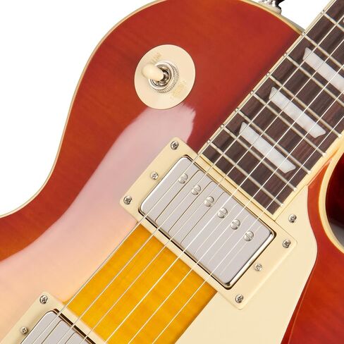 Epiphone Inspired by Gibson Les Paul Standard 50s Figured, Washed Cherry Sunburst with Bag in Kuwait