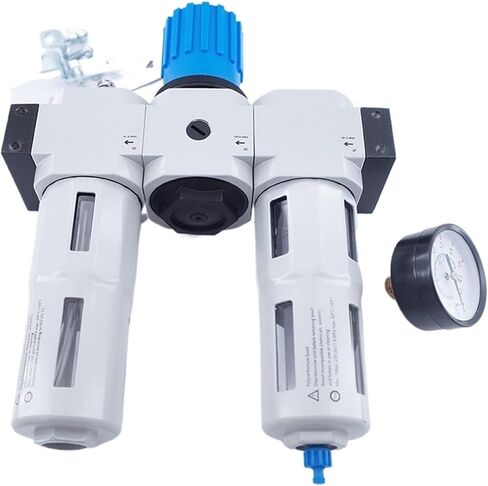 منظم فلتر الهواء الهوائي وجهاز التشحيم اليدوي 1/8 1/4 3/8 بوصة MINI Yype FRL لمعالجة الهواء ثلاث وحدات (3/8") in Kuwait