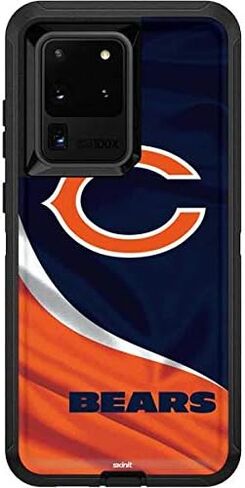 غلاف Skinit متوافق مع OtterBox Defender Galaxy S20 Ultra 5G - تصميم NFL Chicago Bears المرخص رسميًا in Saudi Arabia