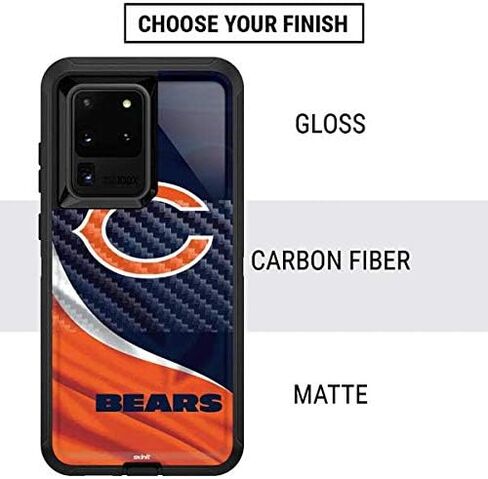 غلاف Skinit متوافق مع OtterBox Defender Galaxy S20 Ultra 5G - تصميم NFL Chicago Bears المرخص رسميًا in Saudi Arabia