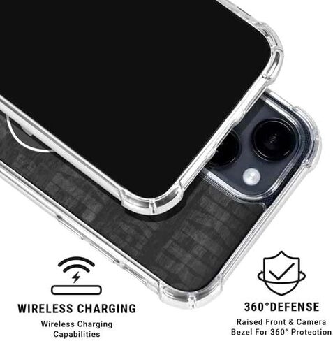 حافظة هاتف Skinit الشفافة متوافقة مع iPhone 15 Plus - تصميم باللونين الأبيض والأسود مرخص رسميًا من NFL Green Bay Packers in Saudi Arabia