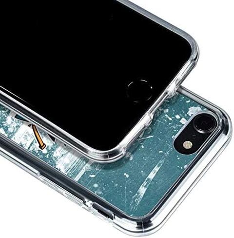 Skinit Clear Phone Case Compatible with iPhone SE (2nd & 3rd Gen) - Officially Licensed NHL San Jose Sharks Frozen Design in Saudi Arabia