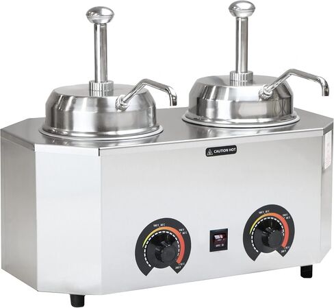 Paragon Pro-Deluxe 2029B Dual Pump Warmer for Professional Concessionaires Requiring Commercial Quality & Construction. Accommodates #10 Can, Stainless Steel in Kuwait