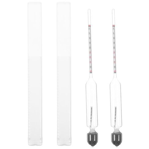 MAGICLULU 2pcs مقياس كثافة السوائل مجموعة اختبار اللاكتوميتر لقياس كثافة الحليب سهلة الاستخدام المحمولة ولاختبار اللاكتات المنزلي والتجاري in Saudi Arabia
