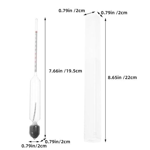 MAGICLULU 2pcs مقياس كثافة السوائل مجموعة اختبار اللاكتوميتر لقياس كثافة الحليب سهلة الاستخدام المحمولة ولاختبار اللاكتات المنزلي والتجاري in Saudi Arabia