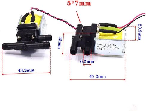 CJWV16-3A12A DC 12V 2-Position 3-Way Mini Electric Water Solenoid Valve Switch For Home Sweeper in Saudi Arabia