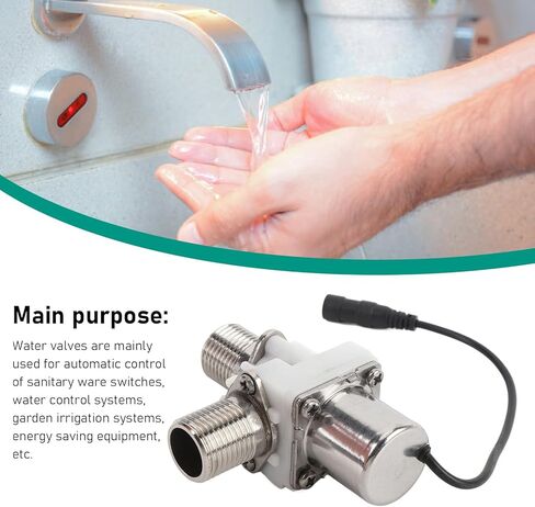Solid G1 2 in DC 6V Solenoid Valve, N C Normally Closed, Water Inlet Flow Switch for automatic control in sanitary ware, water control systems, garden irrigation in Saudi Arabia