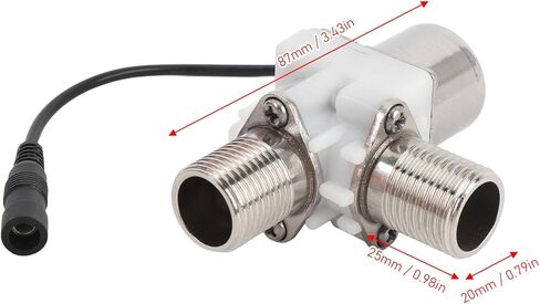 Solid G1 2 in DC 6V Solenoid Valve, N C Normally Closed, Water Inlet Flow Switch for automatic control in sanitary ware, water control systems, garden irrigation in Saudi Arabia
