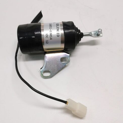 12V Fuel Stop Solenoid 16851-60014 052600-4531 for Kubota Z402 Z482 Z602 Z722 D622 D902 RTV900G RTV900R RTV900T BX2230D BX2350D BX2360 G1800S G1900 G1900S G2160 G2160DS in Kuwait