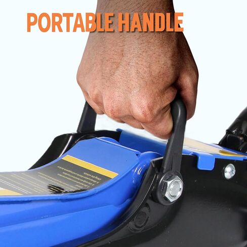 2.5 Ton Car Jack Low Profile Hydraulic Floor Jack, 5500 lbs Capacity, 3.4"-15.2" Lifting Range, Alloy Steel, Black, for Sedans and SUVs in Kuwait