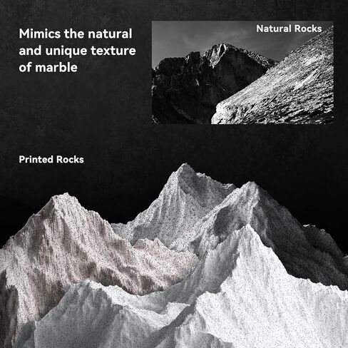 TECBEARS Rapid Marble PLA Filament, PLA 3D Printer Filament for 600mm/s High-Speed Printing, Natural Rock-Like Texture, Fits Most FDM Printers，Marble White in Saudi Arabia