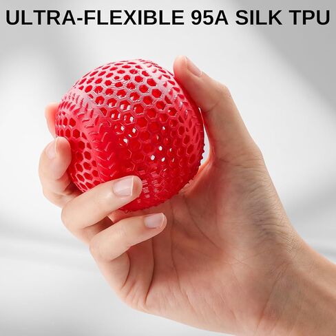 حزمة خيوط SainSmart Silk TPU، خيوط طابعة مرنة 95A TPU ثلاثية الأبعاد، 1.75 مم، دقة الأبعاد +/- 0.03 مم، سطح حريري لامع، حزمة 4 × 250 جم، ذهبي، فضي داكن، أزرق، أحمر in Saudi Arabia