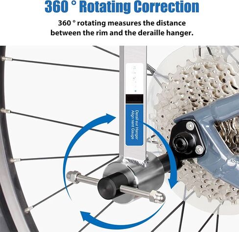 أداة قياس محاذاة شماعات الدراجة Derailleur، أداة محاذاة شماعات عجلة الدراجة، أداة صيانة إصلاح الدراجة من الفولاذ المقاوم للصدأ 304 لدراجة الطريق MTB، عجلة 20 بوصة - 29 بوصة in Saudi Arabia