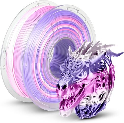 خيوط PLA من الرخام السريع من TECBEARS، خيوط طابعة PLA ثلاثية الأبعاد للطباعة عالية السرعة 600 مم/ثانية، نسيج طبيعي يشبه الصخور، يناسب معظم طابعات FDM، أبيض رخامي in Kuwait