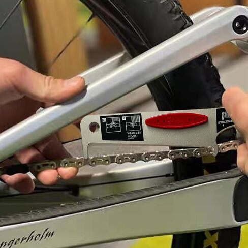 أداة فحص تآكل السلسلة لـ SRAM RED Force AXS GX Eagle Rival PC Models Checking Chains Check، أداة مؤشر تآكل السلسلة العالمية المتوافقة مع سلاسل SRAM 11 12 سرعة، معدن، رمادي in Kuwait