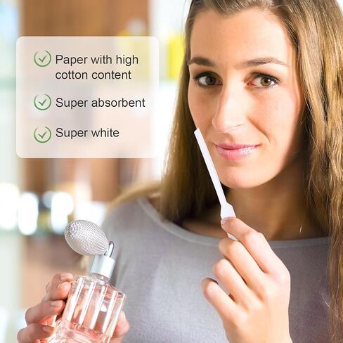 1000 Pieces Fragrance Strips Perfume Tester Strips Disposable White Blotter Essential Oils Paper Tester for Aromatherapy Testing Fragrances Scents,13 * 1.2 cm/5.1 * 0.5 Inches in Saudi Arabia
