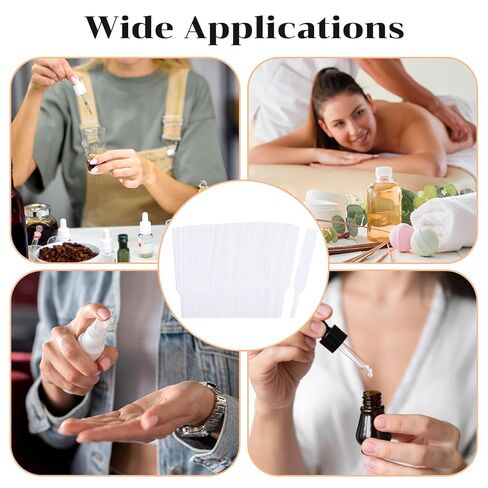 1000 Pieces Fragrance Strips Perfume Tester Strips Disposable White Blotter Essential Oils Paper Tester for Aromatherapy Testing Fragrances Scents,13 * 1.2 cm/5.1 * 0.5 Inches in Saudi Arabia