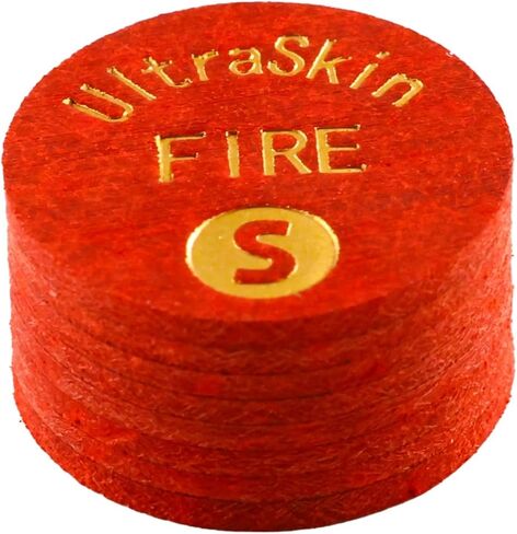 UltraSkin Fire Red Cue Tip Ultra Skin for Billiard & Pool Cues (Soft) - 14mm in Kuwait
