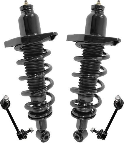 Detroit Axle - 4pc Front Struts Sway Bars for 13-18 Ford Taurus, Struts & Coil Spring Sway Bar End Links 2013 2014 2015 2016 2017 2018 Replacement Suspension Kit Ready Struts Shocks Assembly in Saudi Arabia